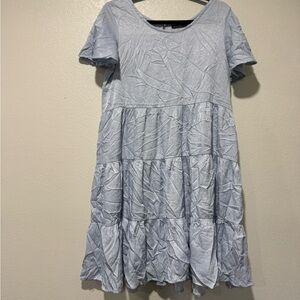 Light Blue women’s tiered dress